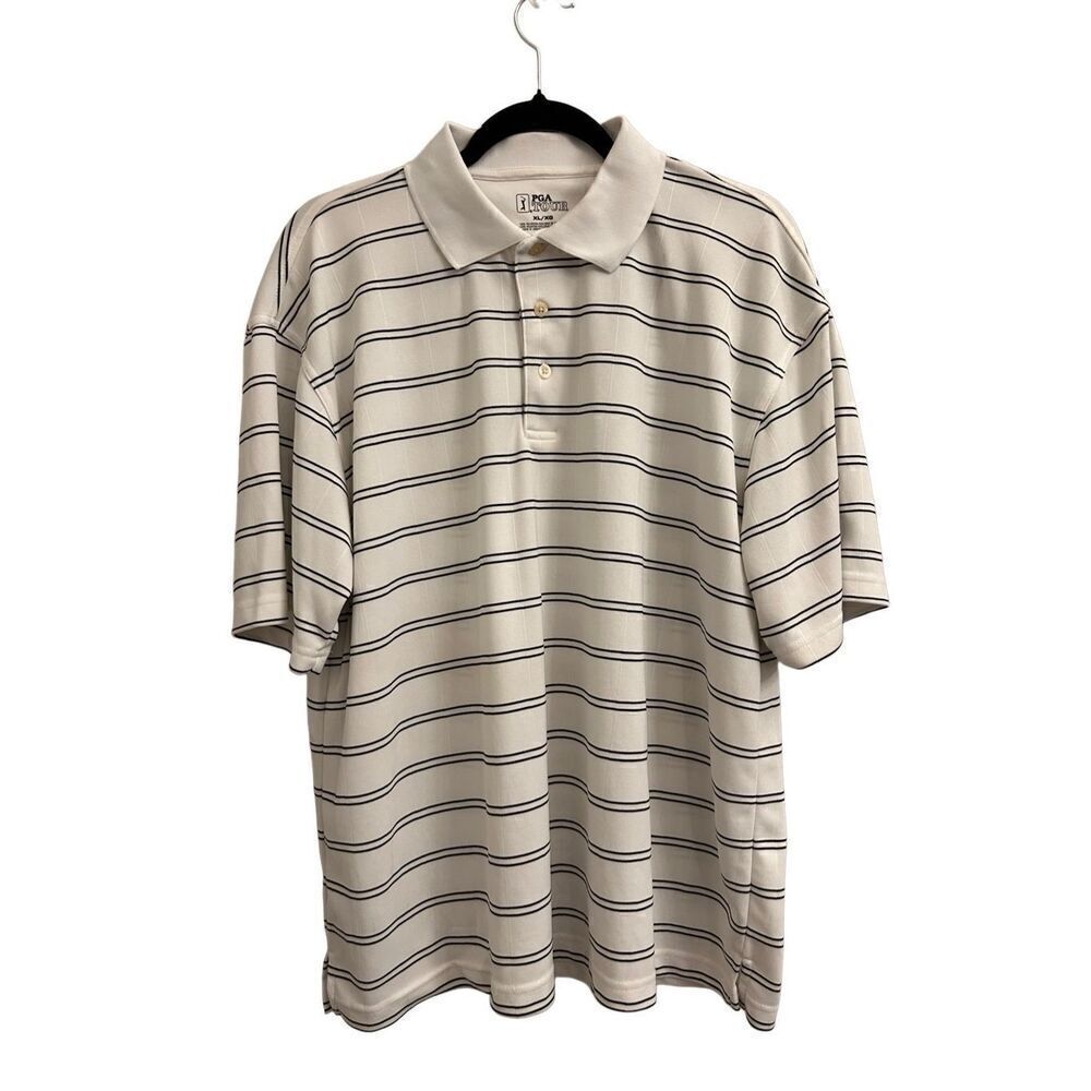 PGA Tour golf polo striped XL